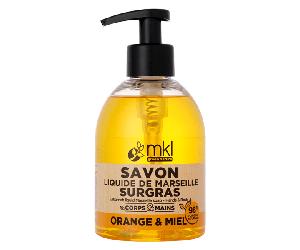 MKL Green Nature Savon Liquide de Marseille Surgras Orange & Miel 300ml