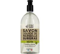 Mkl - Jabón líquido de Marsella neutro sin grasa Perfume Libre 1l