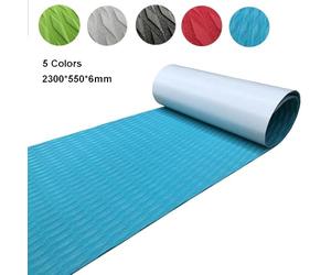 MKLHAVB Lámina de Espuma EVA for Cubierta Barco 2300 x 550 mm, Accesorios for Almohadillas Suelo, Yates Marinos, Surf en Motocicleta, Agarre tracción(Red)