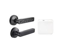 MKLUIY Cerradura de Puerta Inteligente con Huella Dactilar y Bluetooth Tuya, con contraseña electrónica, Tarjeta RFID, Llave y desbloqueo Remoto por aplicación for Hotel.(Q50-no RFID M1)