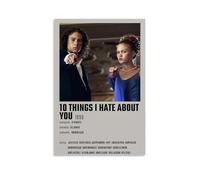 MKLYUA 10 Things I Hate About YouPoster Lienzo Decoración Clásica Impermeable Fading Mural Arte Universal Decoración Pintura Dar Amigo Profesor Regalo 40 x 60 cm Estilo Sin Marco