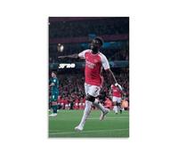 MKLYUA Bukayo SakaPoster Lienzo decorativo clásico impermeable que se desvanece, arte mural universal, pintura para regalar a amigos, profesores, 20 x 30 cm, estilo sin marco