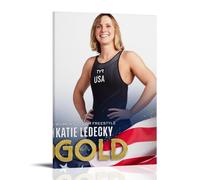 MKLYUA Katie LedeckyPoster Lienzo decorativo clásico impermeable que se desvanece, arte mural universal, pintura para regalar a amigos, profesores, 50 x 75 cm, estilo marco