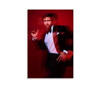 MKLYUA Póster de Aaron Taylor-Johnson. Lienzo decorativo clásico impermeable que se desvanece, arte mural, decoración universal, pintura para regalar a amigos, profesores, 20 x 30 cm, estilo sin marco