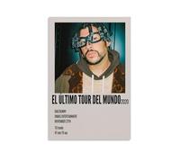 MKLYUA Póster de El Último Tour Del Mundo de Bad BunnyPoster Lienzo Decoración Clásica Impermeable Fading Mural Arte Universal Decoración Pintura Dar Amigo Profesor Regalo 20x30cm Estilo Sin Marco