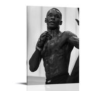 MKLYUA Póster de Israel Adesanya - Lienzo decorativo clásico impermeable que se desvanece, arte mural, decoración universal, pintura para regalar a amigos, profesores, 60 x 90 cm, estilo marco