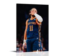 MKLYUA Póster de Jalen Brunson - Lienzo decorativo clásico, impermeable, pintura de decoración universal, pintura para regalar a amigos, profesores, 20 x 30 cm, estilo marco
