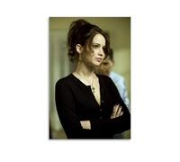 MKLYUA Póster de Jennifer Lawrence en lienzo, decoración clásica, resistente al agua, a la decoloración, arte mural, decoración universal, pintura para regalar a amigos, profesores, 60 x 90 cm, estilo