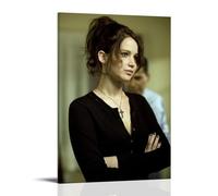 MKLYUA Póster de Jennifer Lawrence en lienzo, decoración clásica, resistente al agua, a la decoloración, arte mural, decoración universal, pintura para regalar a amigos, profesores, 40 x 60 cm, estilo