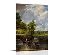 MKLYUA Póster de John Constable de The Hay Wain en lienzo, decoración clásica, resistente al agua, a la decoloración, arte mural, decoración universal, pintura para regalar a amigos, profesores, 20 x