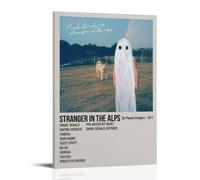 MKLYUA Póster de lienzo con texto en inglés "Stranger in the Alps by Phoebe Bridgers", decoración clásica, impermeable, pintura universal, para regalar a amigos, profesores, 50 x 75 cm, estilo marco