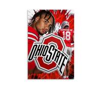 MKLYUA Póster de Marvin Harrison Jr. Lienzo decorativo clásico impermeable que se desvanece, arte mural, decoración universal, pintura para regalar a amigos, profesores, 50 x 75 cm, estilo sin marco