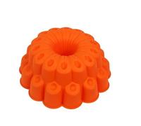 MKNZOME 1 Molde de Silicona para Cake de 24 cm, Molde de Redondo Reutilizable para Tarta, Ideal para Hornear Pasteles, Pan, Muffins, Gelatina y Pudines, con Forma de Flores