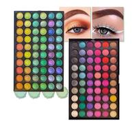 MKNZOME Paleta de Sombras de Ojos de 120 Colores, Altamente Pigmentada, Acabado Profesional Mate con Brillo, Set de Regalo, Paleta de Maquillaje Arcoíris, Sombras de Ojos Coloridas de Larga Duración