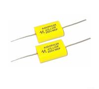 MKP - Condensador axial sin electrodos 4.7uf 250V para circuitos de división de frecuencia de audio con película de polipropileno metalizado y construcción sellada de resina epoxi