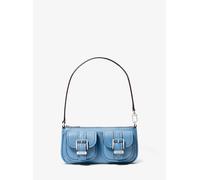MKPochette Zoe pequeña de piel granulada - Azul - Michael Kors ONE SIZE
