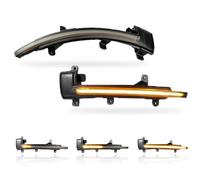 MKptopia 2 uds Espejo de ala lateral LED intermitente dinámico indicador de señal de giro secuencial Compatible con Au-di TT TTS TTRS Mk2 8J R8 (42)