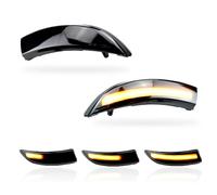 MKptopia 2 uds luz de señal de giro LED dinámica que fluye indicador de espejo retrovisor de ala lateral Compatible con Fo-rd Fie-sta B-Max 2008-2017