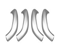 MKptopia 4PCS mejorada interior manija de la puerta cubierta Aarmrest cubierta recorte recambio compatible con B-MW X1 X2 F48 F49 F39 2016 2017 2018 2019 2020-Plata