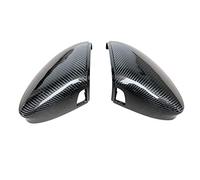 MKptopia ABS Carbono Car Mirror Cover Recambio Compatible con VW Golf 8 MK8 GTE GTD GTI R-line Nuevo-Con asistencia lateral