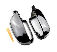 MKptopia Carcasas de espejo retrovisor Cubierta de protección Cap Car Styling Shell Carcasa de espejo lateral Cubiertas Compatible con A3 8P A4 A5 S5 B8.5 RS3 RS4 RS5-Negro
