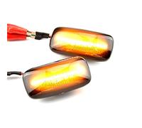 MKptopia coche Led dinámico señal de giro luz marcador lateral guardabarros indicador de lámpara Compatible con Nis-san Ma-xima Al-mera Pul-sar N15 Ce-firo A32 1995-2000