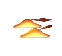 MKptopia dinámico LED Luz de señal de giro Luz intermitente secuencial Compatible con Fo-cus MK1 1998-2004 Modelo de Europa, Compatible con Mon-deo MK3 2000-2007-Blanco cristal(Versión actualizada)