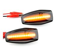 MKptopia Indicador intermitente de luz de marcador lateral LED de señal de giro dinámica Compatible con Hyun-dai Ela-ntra XD i10 G-etz So-nata XG Tu-cson Terra-can Coupe