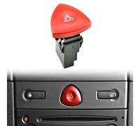 MKptopia Interruptor de luces de emergencia Botón compatible con O-pel Re-nault Tra-fic Espace La-guna Vaux-hall 8200442724 93856337 8200002441