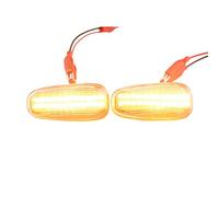 MKptopia Led dinámico luz de giro lateral fender marker intermitente secuencial Compatible con O-pel Za-fira A As-tra G - Blanco Cristal(versión actualizada)