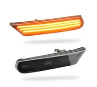 MKptopia Led intermitente dinámico luz intermitente lateral guardabarros intermitente secuencial Compatible con Por-sche 911 Boxs-ter Typ 996 986 Car-rera GT2 GT3-Negro