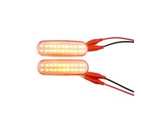 MKptopia luz de señal de giro LED lámpara de marcador de guardabarros lateral dinámico Compatible con Fi-at Dob-lo Pan-da Idea St-ilo F-iorino Mul-tipla Pun-to Qub-o Li-nea M-usa-Blanco cristal