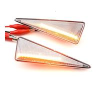 MKptopia Marcador lateral indicador de señal de giro LED luces dinámicas Compatible con Re-nault Me-gane MK2 CC Es-pace MK4 escénico MK2 vien-to Avan-time Th-alia-Blanco cristal