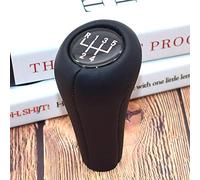 MKptopia Pomo de la palanca de cambios del coche Pomo de la palanca de cambios de cuero compatible con B-MW E30 E32 E34 E36 E38 E39 E46 E53 E60 E63 E83 E84 E90 E91-cabeza redonda-5 velocidades
