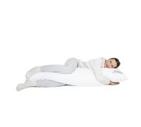 MKS. Almohada para dormir de lado con funda de algodón de 150 x 50 cm, cojín cómodo de primera calidad para dormir de lado, con cojín interior, cojín de abrazo, certificado Oeko-Tex, almohada para