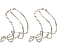 MKS Ganchos de pedal CAGE CLIP HALF gris L