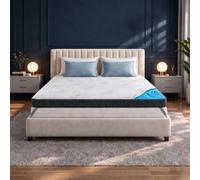 MKS Gel Topper 80 x 200 cm grosor H3 7 cm de espuma viscoelástica Cubrecolchón con revestimiento de bambú 3D
