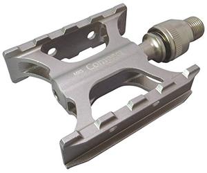 MKS Pedal compacto EZY City - Diseño plegable y ligero para un fácil almacenamiento y portabilidad, construcción de aluminio de alto rendimiento, superficie de agarre antideslizante, ideal para viajes