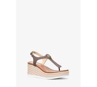 MKSandalia de dedo Val con logotipo y cuña - Marrón - Michael Kors EU 40