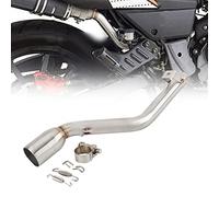 MKSZY Motocicleta Silenciador De Escape para Motocicleta, Tubo De Enlace Medio para Keeway TX 125 2012 2013 2014 2015 2016 2017 2018 2019 2020 2021 TX125 TX 125 SM/Enduro