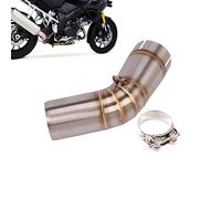 MKSZY Motocicleta Tubo De Enlace Medio De Escape De Motocicleta para S&uzuki DL1000 V-Strom 1000 DL 1000 2014 15 16 17 2018 2019 2020 Años Silenciador De Tubo De Curva Modificado De Escape