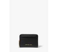 MKTarjetero Jet Set pequeño de piel granulada con cremallera circundante - Negro - Michael Kors ONE SIZE