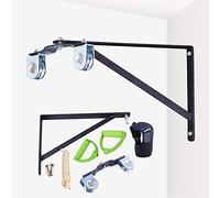 Mkuha Polea de Cuerda montado en la Pared,Cuerda elástica para rehabilitación de Hombro(Dos poleas de Acero Inoxidable)
