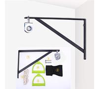 Mkuha Polea de Cuerda montado en la Pared,Cuerda elástica para rehabilitación de Hombro(una polea de Acero Inoxidable)