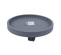 Mkuha Transportadores de Macetas de Plástico Redondo, Base con Ruedas para Macetas, Soporte para Macetas con Ruedas y Almacenamiento de Agua, Base con Ruedas Carga Pesada, Exterior,Gris,60cm