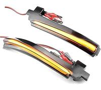 MKVAXR 1 par de luces indicadoras laterales dinámicas, señal giro, para S60, para Cc, para Ii S80 V40 40 V60 V70 Luz indicadora lateral(BLACK Yellow)