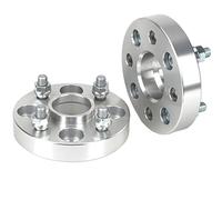 MKVAXR 2 piezas 5/20/25/30/35 mm PCD 4x110 orificio central 60,1 mm adaptador espaciador de rueda brida 4 pernos, for automóvil universal M12XP1.5 12xP1.25 Espaciador de rueda(Black 15MM P12X1.25 SILV