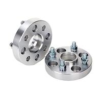MKVAXR 2 piezas PCD 4x114,3 15/20/25/30/35 mm Hubcentric 60,1 mm Tuerca 12 * 1,25 Adaptadores espaciadores de rueda, for adaptarse a automóviles de 4 espigas Espaciador de rueda(Black 2PCS 30MM SILVER