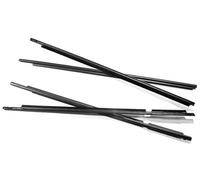 MKVAXR 4 burletes de Goma for Puertas y Ventanas de Coche, for Toyota, Land, Cruiser y Prado Serie 120 2003-2009 Tira de Sellado para Puerta de automóvil