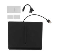 MKVAXR Accesorios for cocheApto for Tesla, Model 3 Moto 10W Cargador inalámbrico for teléfono de coche con doble posición Adaptador de cargador de coche USB doble(Schwarz)